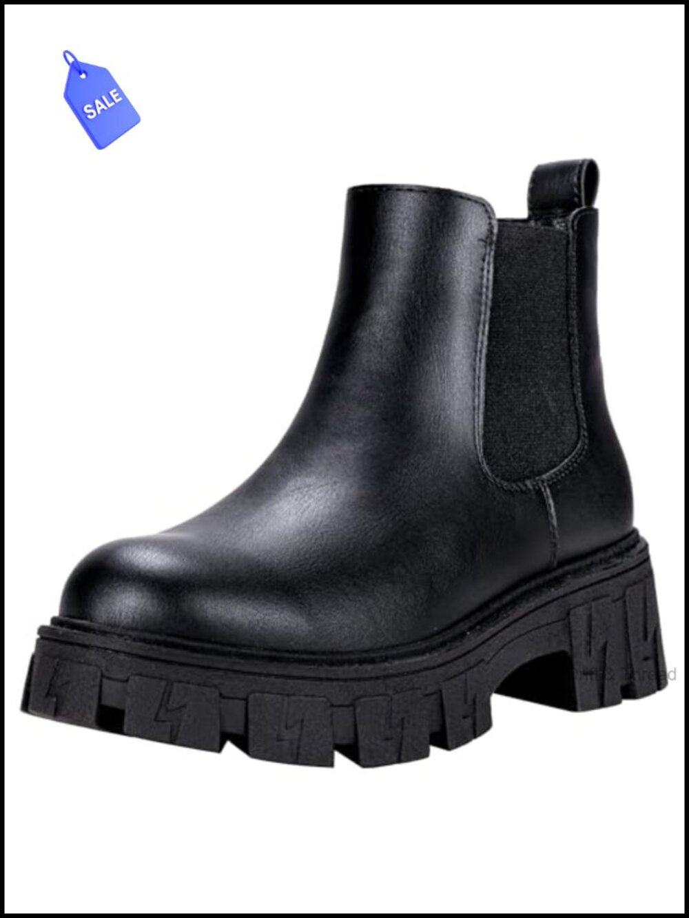 Women's Chelsea Combat Boots Chunky Platform Ankle Boots